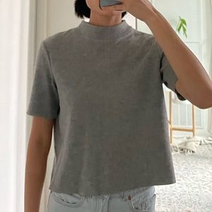 Zara mock neck tee
